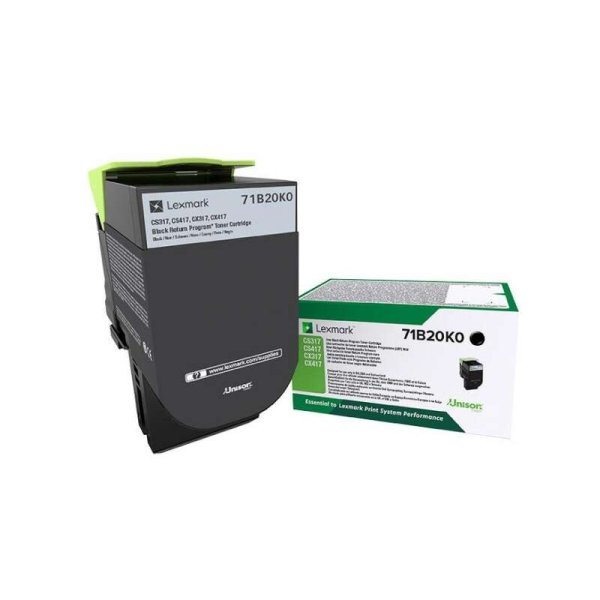 Toner 71B20K0 LEXMARK nero 3000 PAGINE - originale | stampaperfetta.it