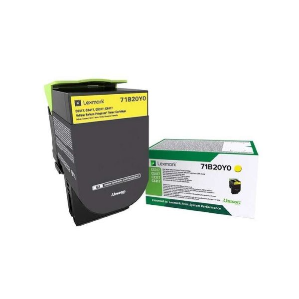 Toner 71B20Y0 LEXMARK giallo 2300 PAGINE - originale | stampaperfetta.it