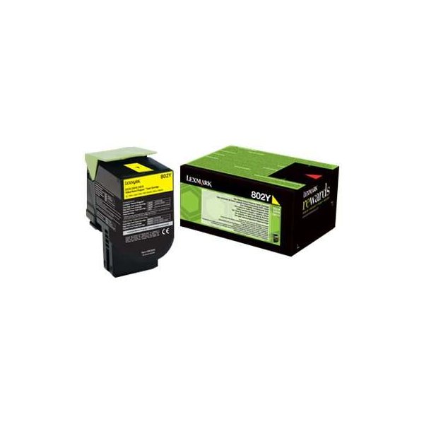 Toner 80C20Y0 LEXMARK giallo 1000 PAGINE - originale | stampaperfetta.it