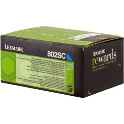 Toner 80C2SC0 LEXMARK ciano 2000 PAGINE - originale | stampaperfetta.it