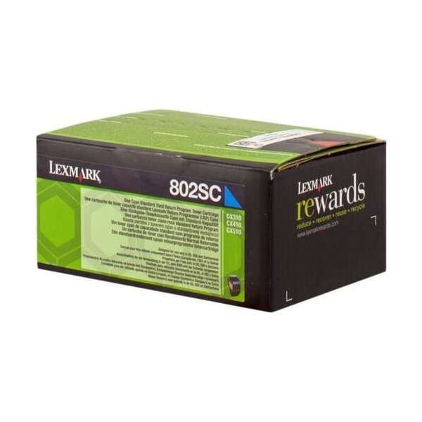 Toner 80C2SC0 LEXMARK ciano 2000 PAGINE - originale | stampaperfetta.it