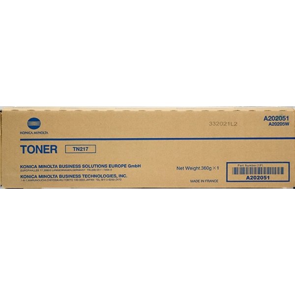 Toner A202051 KONICA MINOLTA nero 17500 PAGINE - originale | stampaperfetta.it