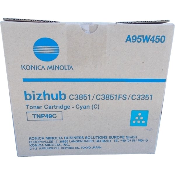Toner A95W450 KONICA MINOLTA ciano 12000 PAGINE - originale | stampaperfetta.it