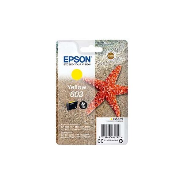 Cartuccia C13T03U44010 EPSON giallo 130 PAGINE - originale | stampaperfetta.it
