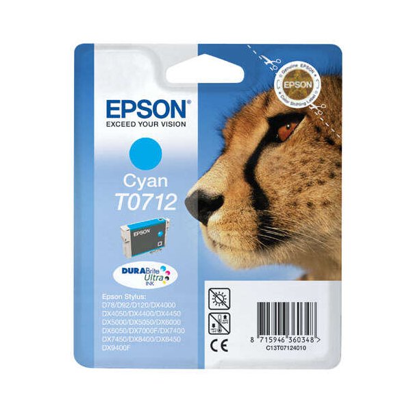 Cartuccia C13T07124011 EPSON ciano 12 ML - originale | stampaperfetta.it