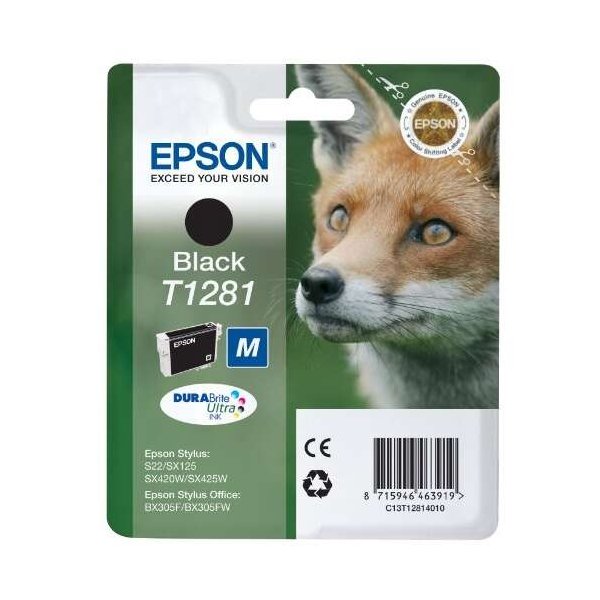 Cartuccia C13T12814011 EPSON nero 185 PAGINE - originale | stampaperfetta.it