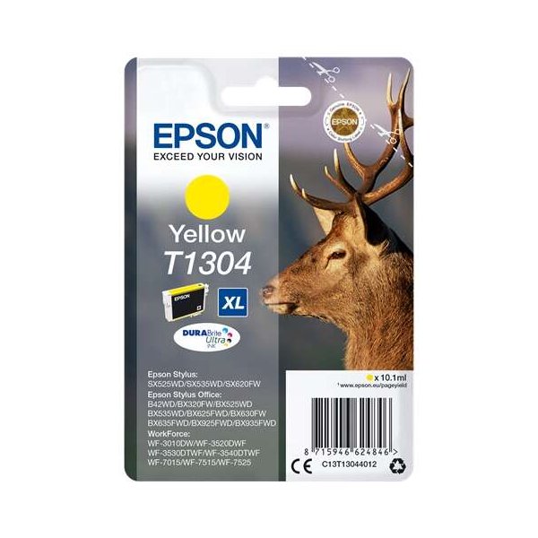 Cartuccia C13T13044010 EPSON giallo 750 PAGINE - originale | stampaperfetta.it