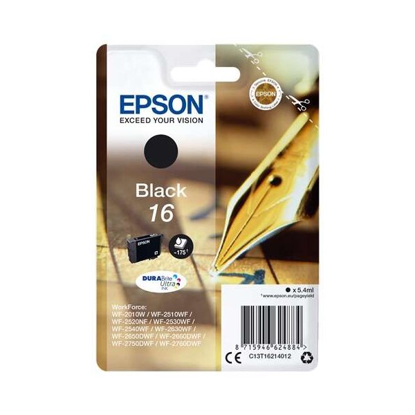Cartuccia C13T16214010 EPSON nero 175 PAGINE - originale | stampaperfetta.it