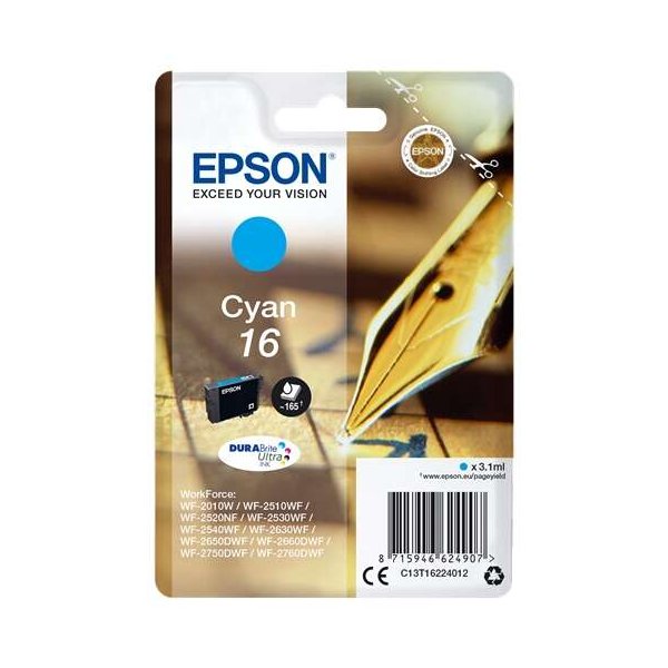 Cartuccia C13T16224010 EPSON ciano 165 PAGINE - originale | stampaperfetta.it