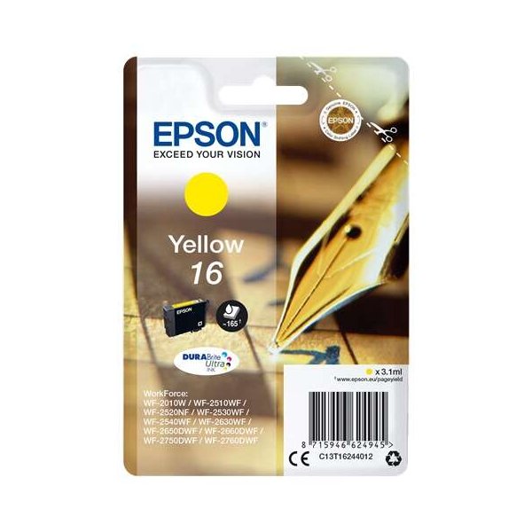 Cartuccia C13T16244010 EPSON giallo 165 PAGINE - originale | stampaperfetta.it