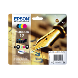 Multipack cartucce C13T16264010 EPSON 4 colori 175+3X165 PAGINE - originale | stampaperfetta.it