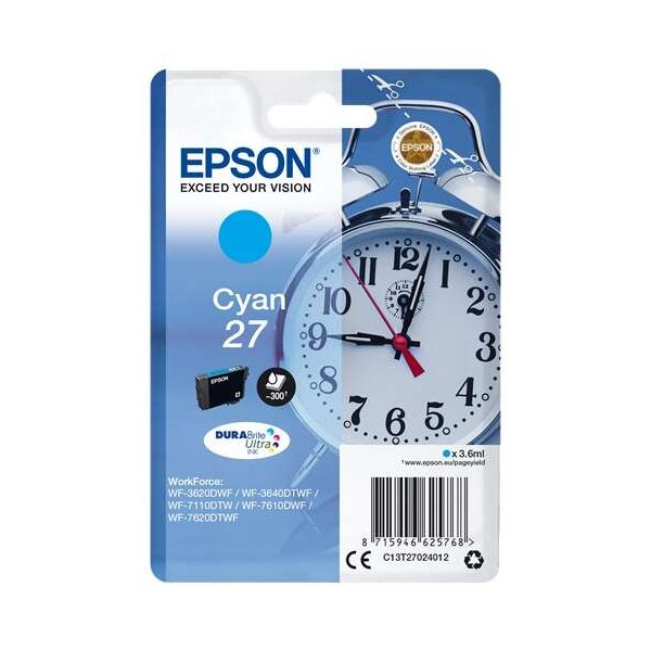 Cartuccia C13T27024012 EPSON ciano 300 PAGINE - originale | stampaperfetta.it