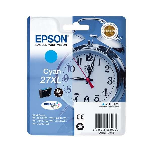 Cartuccia C13T27124012 EPSON ciano 1100 PAGINE - originale | stampaperfetta.it