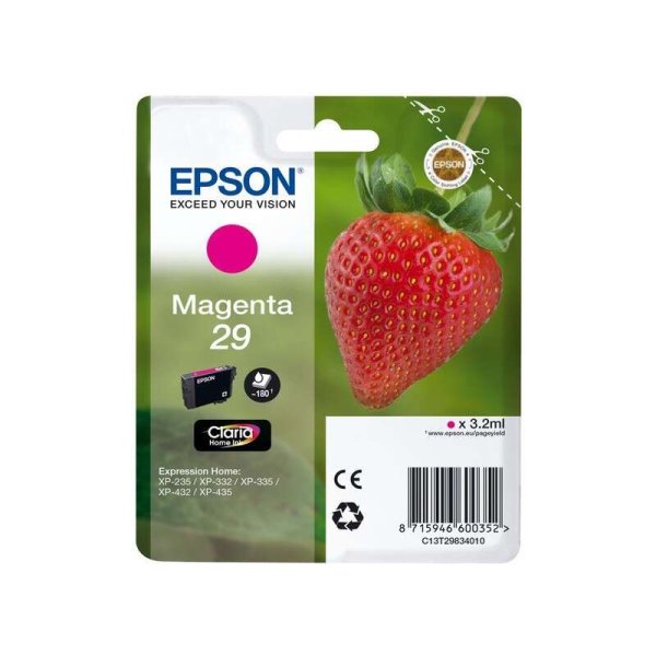Cartuccia C13T29834012 EPSON magenta 180 PAGINE - originale | stampaperfetta.it