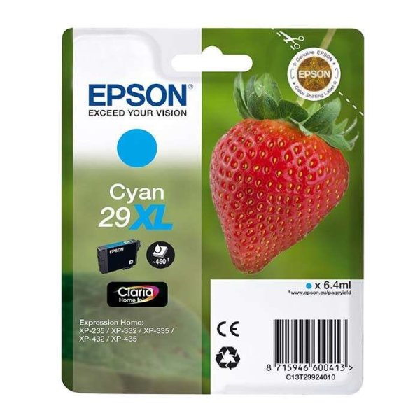 Cartuccia C13T29924012 EPSON ciano 450 PAGINE - originale | stampaperfetta.it