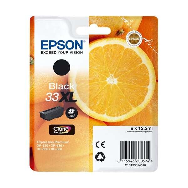 Cartuccia C13T33514012 EPSON nero 530 PAGINE - originale | stampaperfetta.it