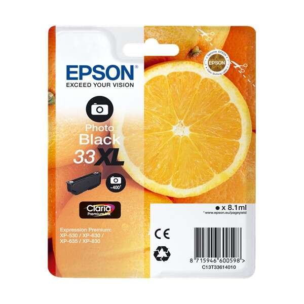 Cartuccia C13T33614012 EPSON nero photo 400 PAGINE - originale | stampaperfetta.it