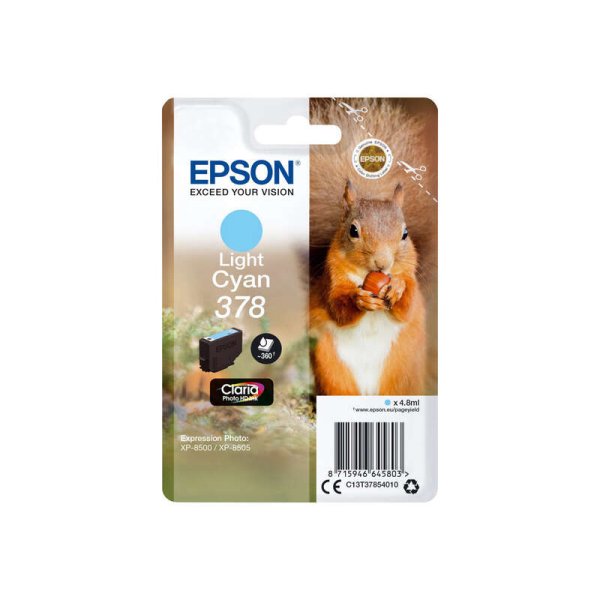 Cartuccia C13T37854010 EPSON ciano chiaro 360 PAGINE - originale | stampaperfetta.it
