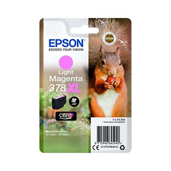 Cartuccia C13T37964010 EPSON magenta chiaro 830 PAGINE - originale | stampaperfetta.it