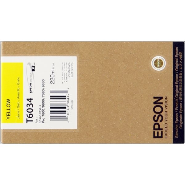 Cartuccia C13T603400 EPSON giallo 220 ML - originale | stampaperfetta.it