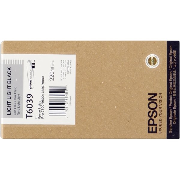 Cartuccia C13T603900 EPSON nero molto chiaro 220 ML - originale | stampaperfetta.it