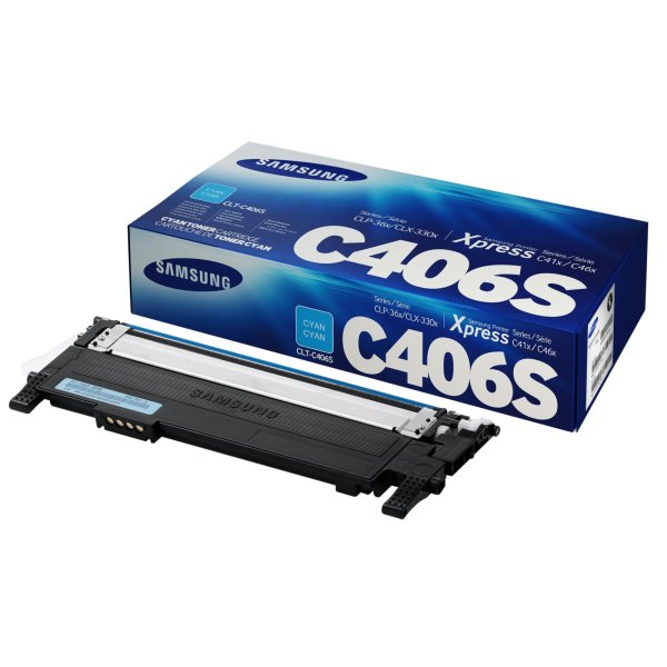Toner CLT-C406S SAMSUNG ciano 1000 PAGINE - originale | stampaperfetta.it