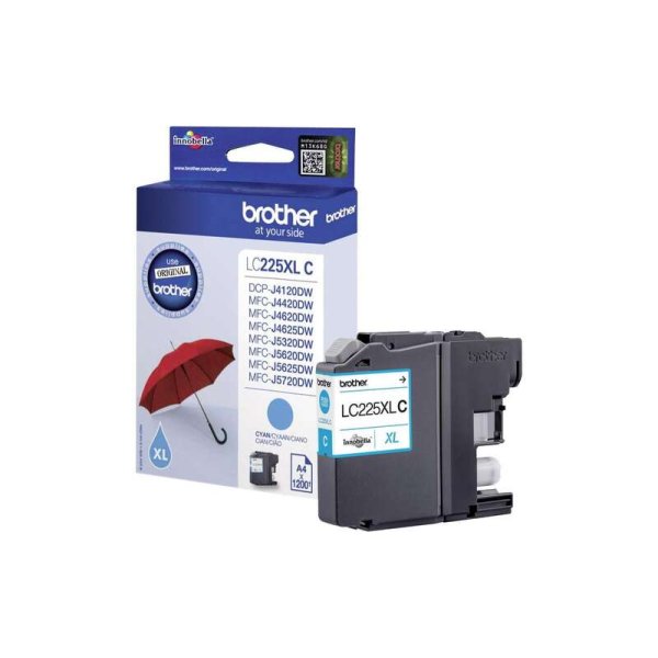 Cartuccia LC-225XLC BROTHER ciano 1200 PAGINE - originale | stampaperfetta.it