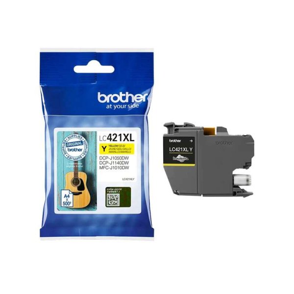 Cartuccia LC421XLY BROTHER giallo 500 PAGINE - originale | stampaperfetta.it