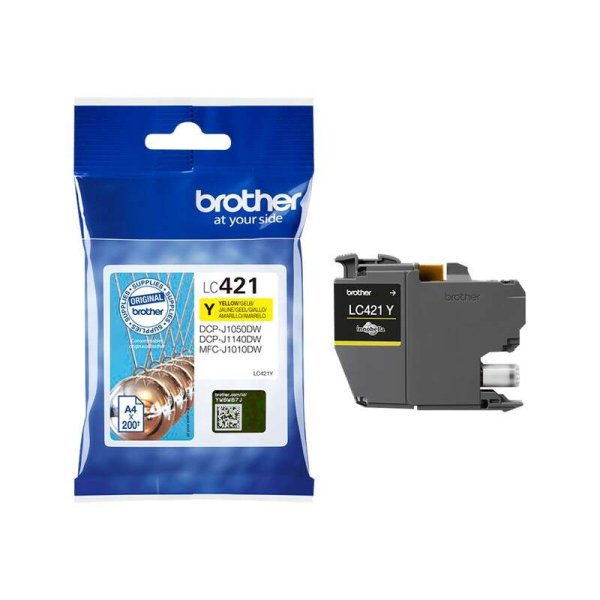 Cartuccia LC421Y BROTHER giallo 200 PAGINE - originale | stampaperfetta.it