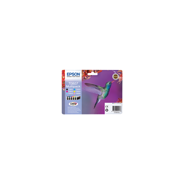 Multipack cartucce C13T08074010 EPSON 6 colori - originale | stampaperfetta.it