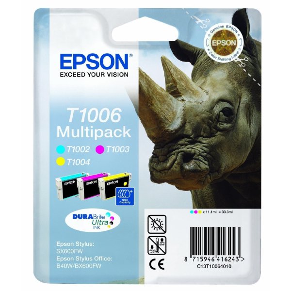 Multipack cartucce C13T10064010 EPSON 3 colori - originale | stampaperfetta.it