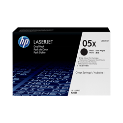 Multipack toner CE505XD HP nero 2X6500 PAGINE - originale | stampaperfetta.it