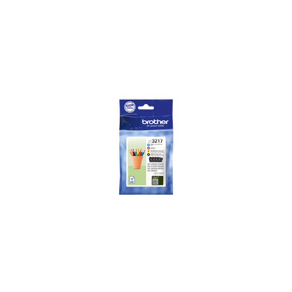 Multipack cartucce LC-3217VALDR BROTHER 4 colori 4X550 PAGINE - originale | stampaperfetta.it