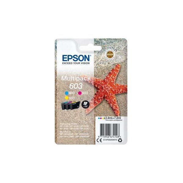 Multipack cartucce C13T03U54010 EPSON 3 colori 3X130 PAGINE - originale | stampaperfetta.it