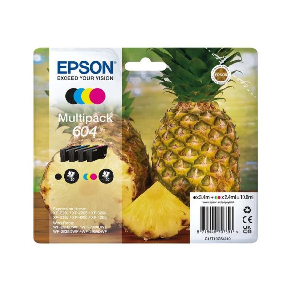Multipack cartucce C13T10G64010 EPSON 4 colori 130 PAGINE - originale | stampaperfetta.it