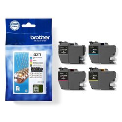 Multipack cartucce LC421VAL BROTHER 4 colori 200 PAGINE - originale | stampaperfetta.it