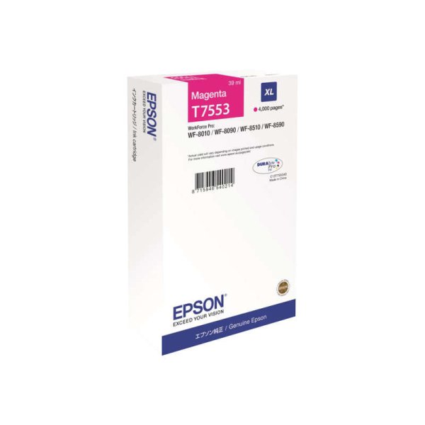 Cartuccia C13T755340 EPSON magenta 4000 PAGINE - originale | stampaperfetta.it