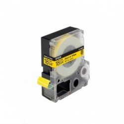 Nastri C53S626401 EPSON nero su giallo 18MMX9MT - compatibile | stampaperfetta.it