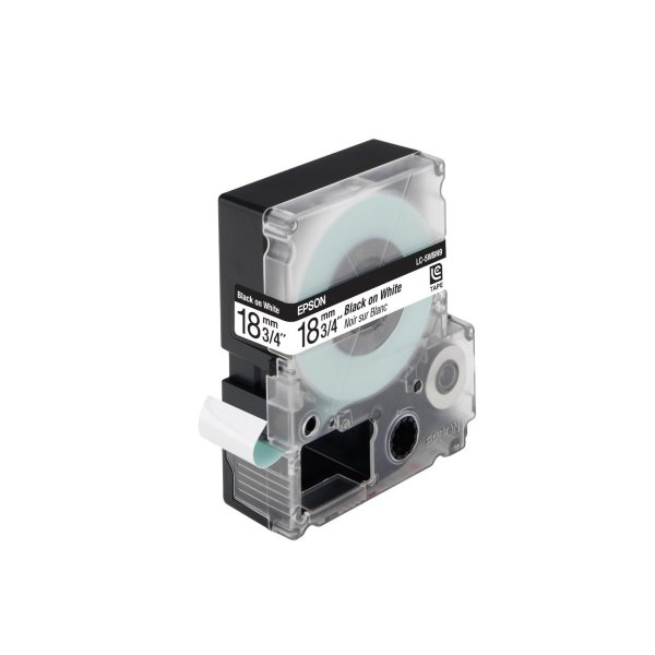 Nastri C53S655006 EPSON nero bianco 18MMX9MT - compatibile | stampaperfetta.it