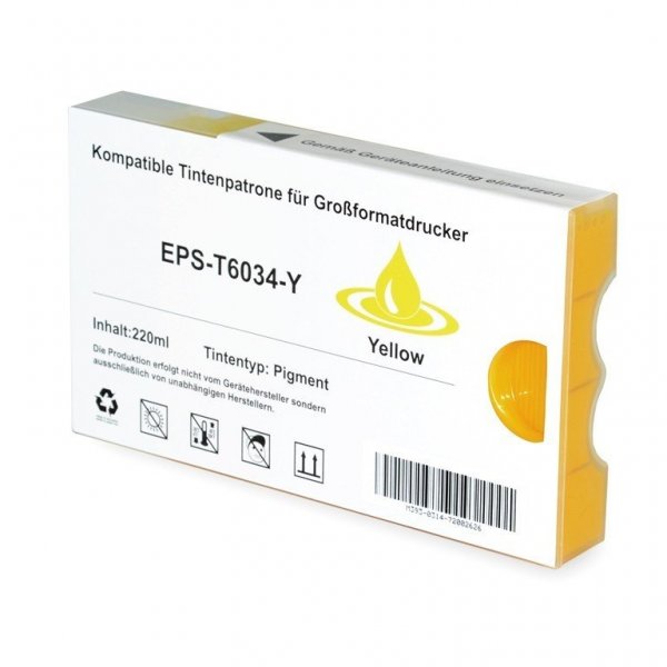 Cartuccia C13T603400 EPSON giallo 220 ML - compatibile | stampaperfetta.it